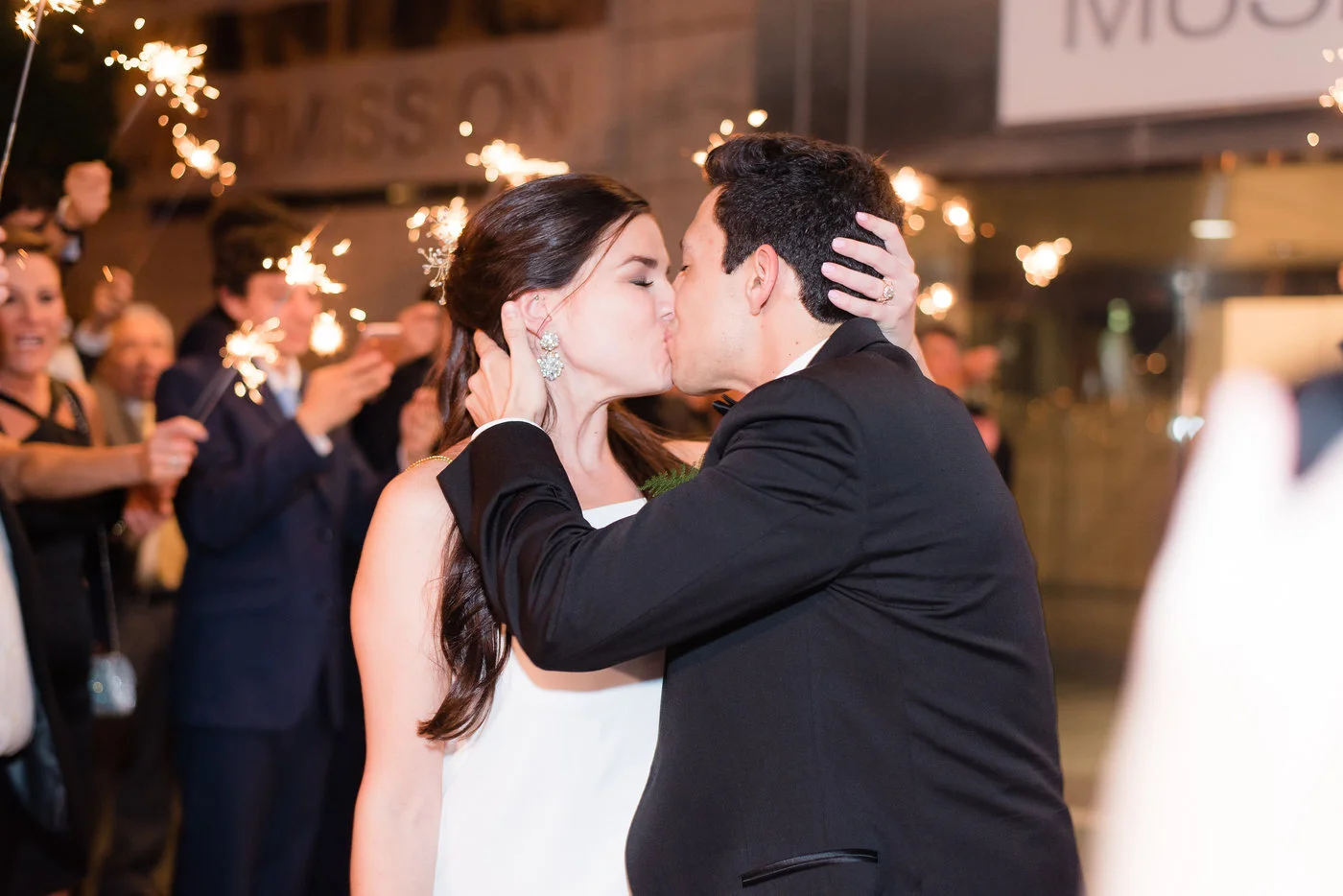 Wedding Planner: Becky Baker of Becky's Brides Photography: Eric & Jamie Photography Videographer: Holloway Productions Lighting/Draping: Design Productions Linens: Decor to Adore Chargers: BBJ Linen Chairs: Event Rentals Unlimited Entertainment (via East Coast Entertainment): Luis Trevino (cocktail), The Time of Your Life Ceremony Venue: Canterbury United Methodist Reception Venue: Birmingham Museum of Art MUAH: Rawwbeauty Florals: Hothouse Design Studio Wedding Dress: Heidi Elnora Atelier Earrings, Veil & Hair Piece: Sara Gabriel