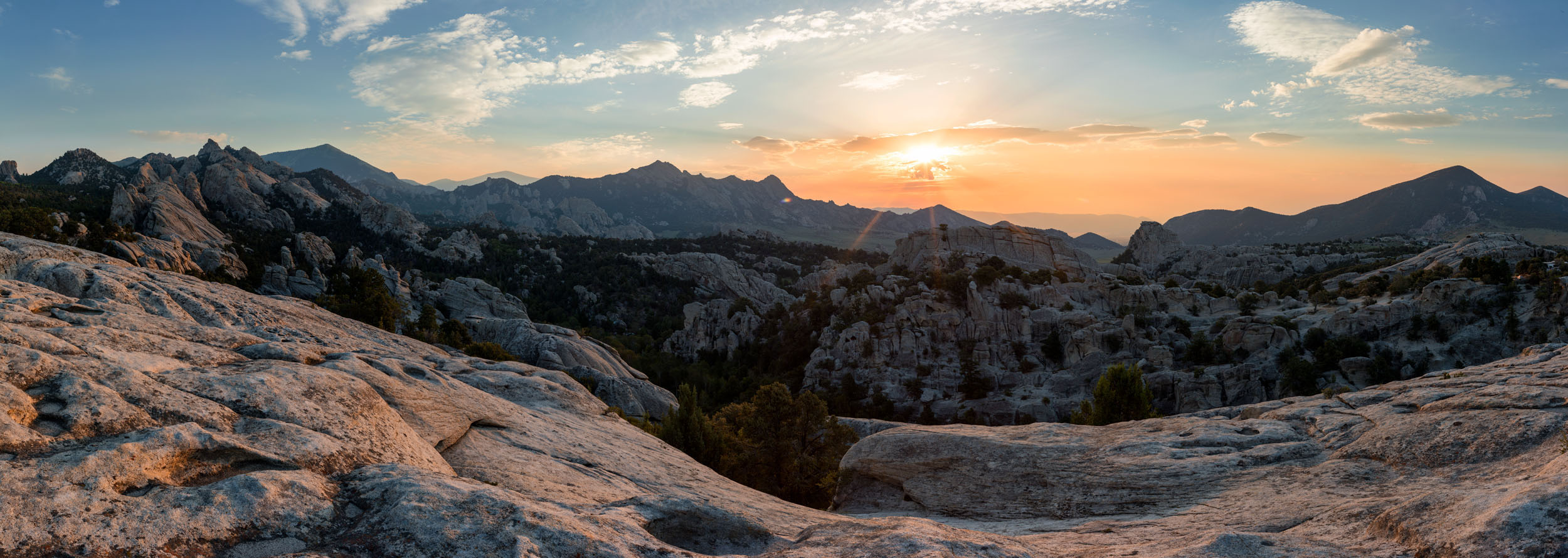 Sunrise over City of Rocks National Reserve, Idaho