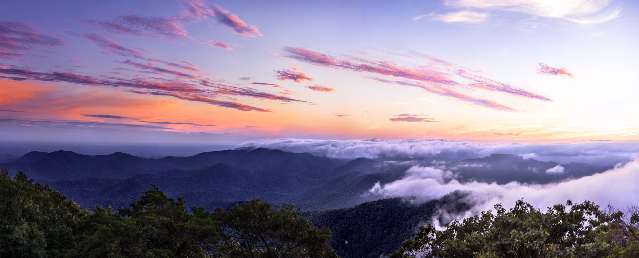 Sunset from Blood Mountain, Georgia