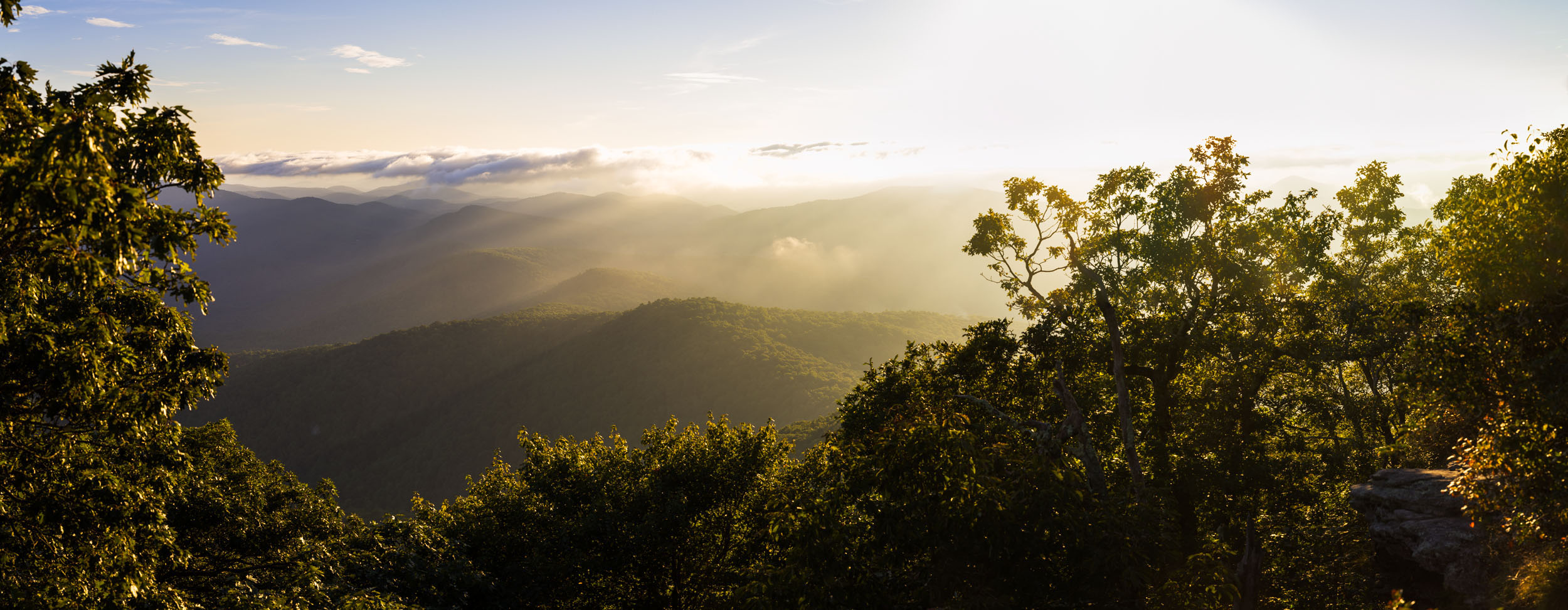 Sunrise over the Appalachian Mountains of Georgia