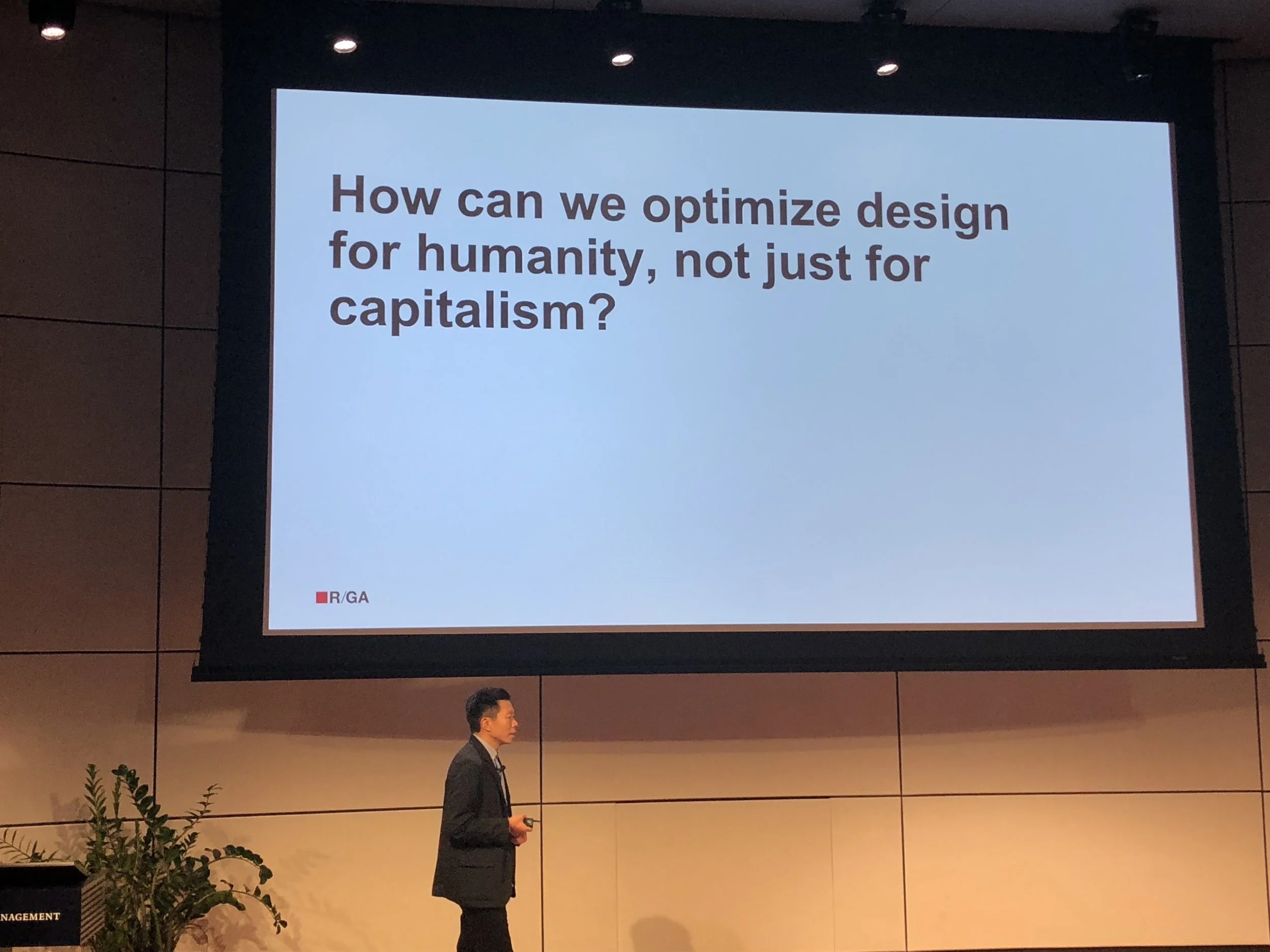 Richard Ting at the Design Observer Conference at Yale SOM in 2018