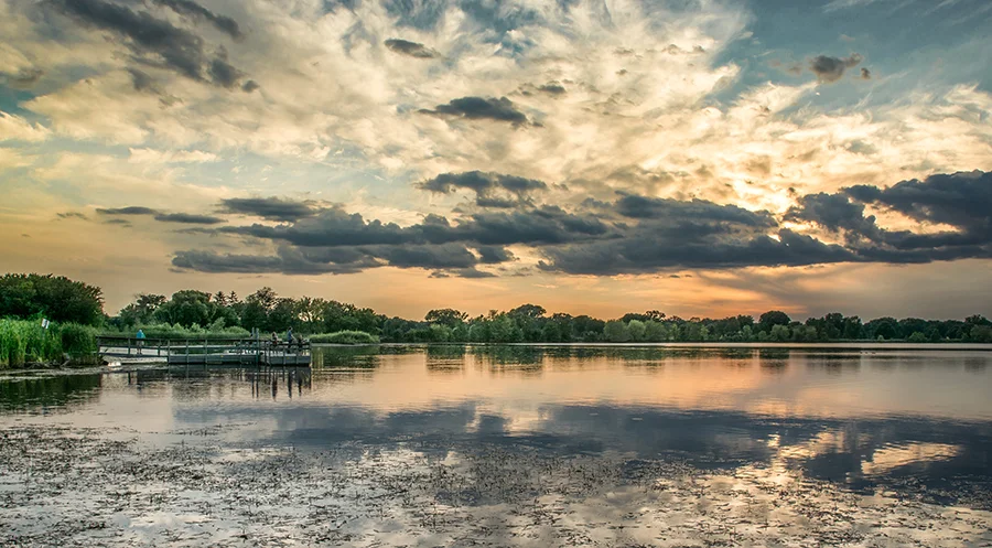 Lake Hiawatha sunset