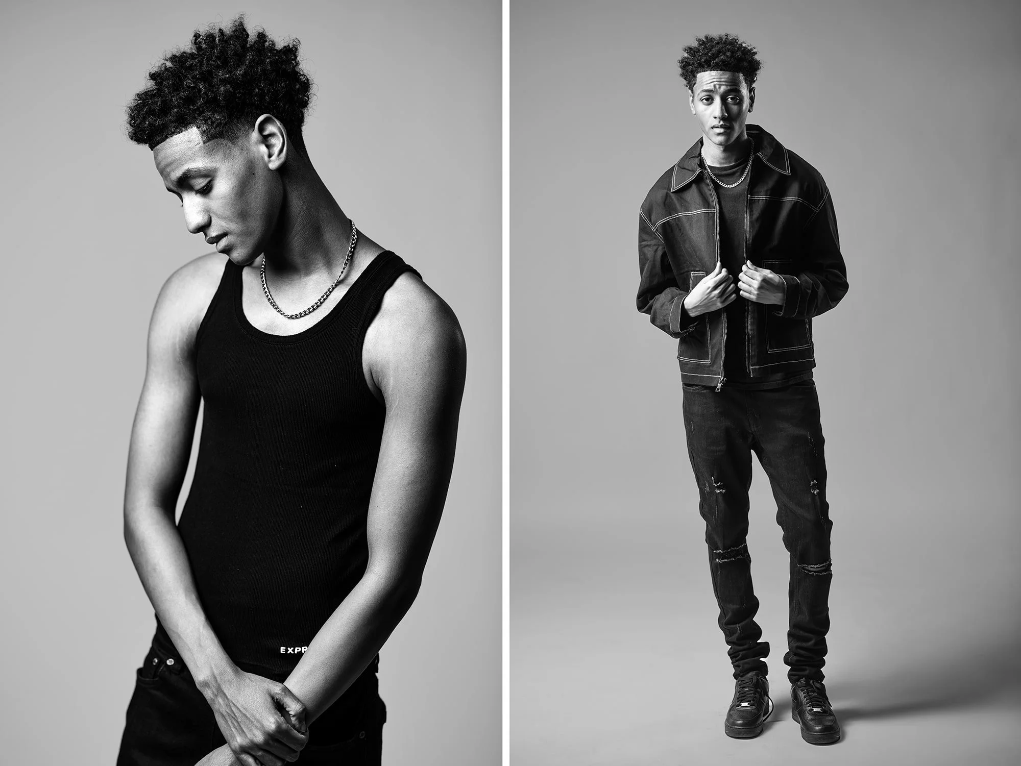 Male model in studio