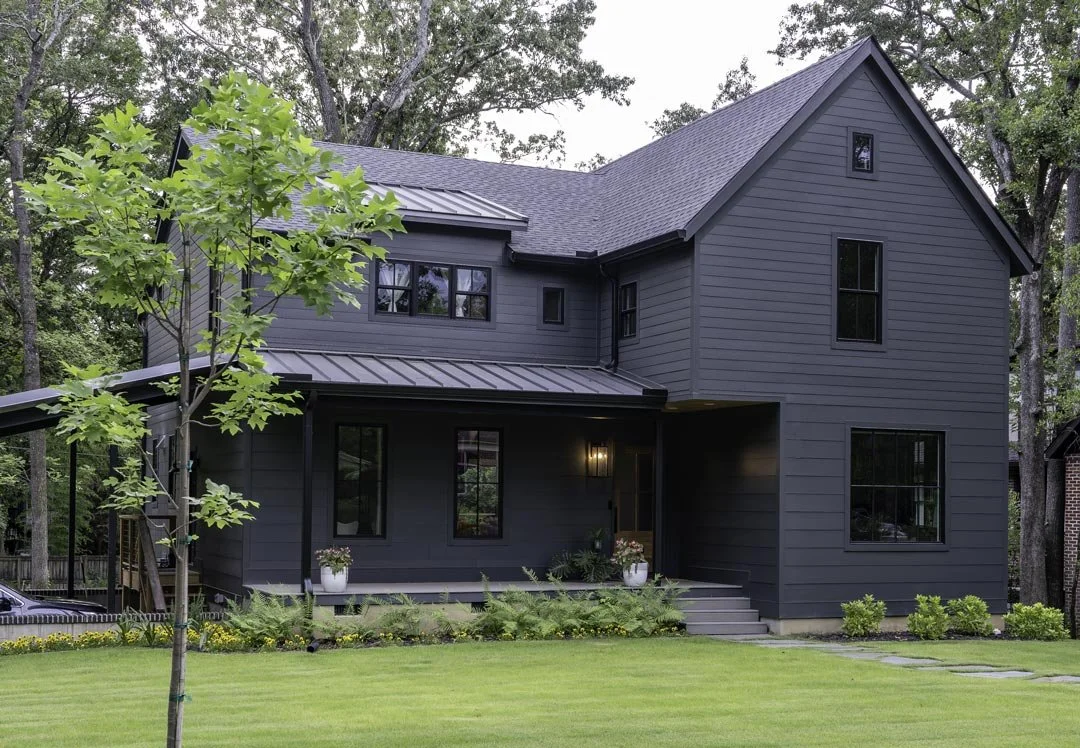 Two story modern residence design by RDA Studio in Shandon neighborhood Columbia, South Carolina.