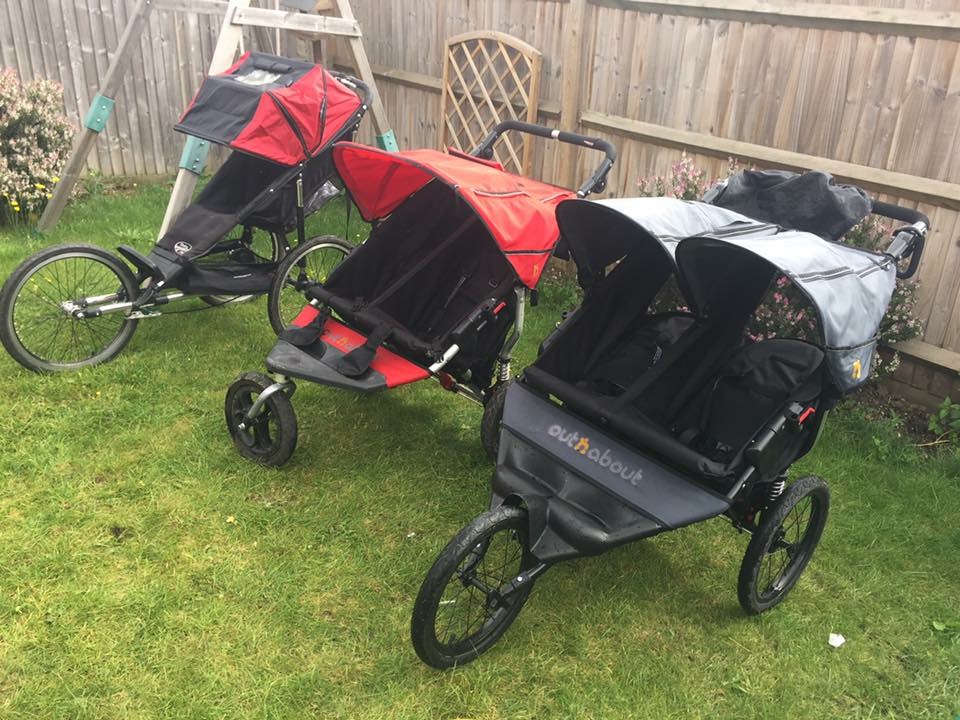 pink pushchair