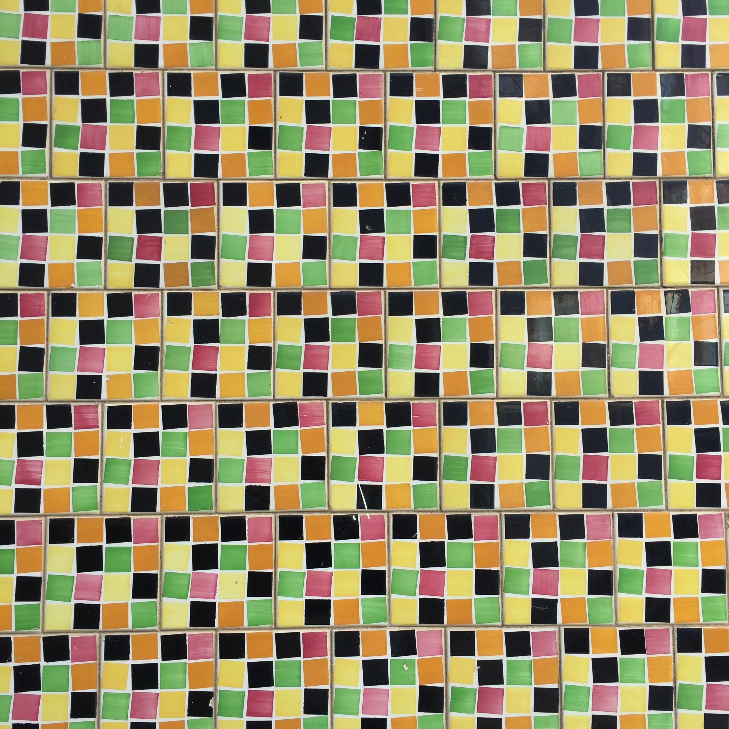 Tile work on Galician home