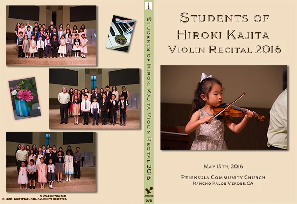 発表会ビデオ　Students of Hiroki Kajita Violin Recital 2016 DVD/Blu-Ray