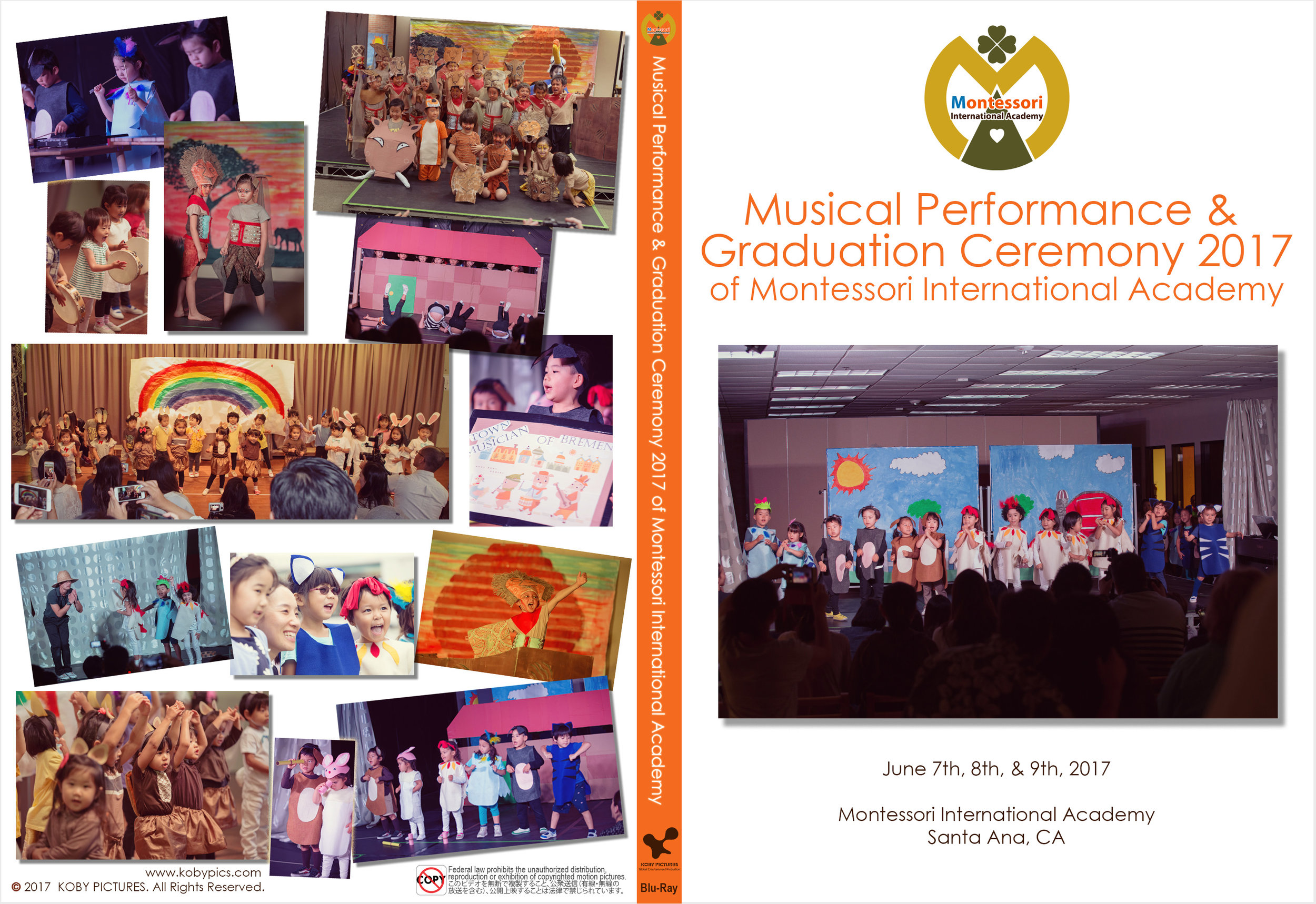 モンテッソーリ国際学園2017お遊戯会/卒園式ビデオ　Montessori International Academy Musical Performance & Graduation 2017 DVD/Blu-Ray