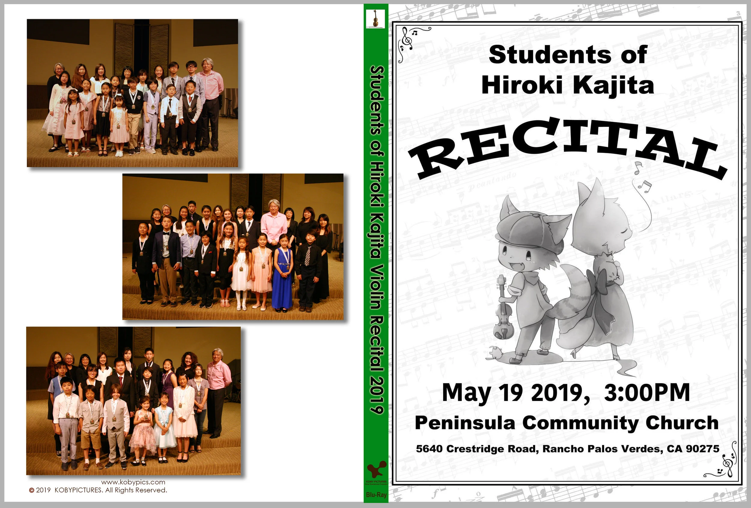 発表会ビデオ　Students of Hiroki Kajita Violin Recital 2019 DVD/Blu-Ray