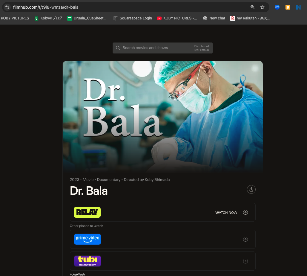 Dr. Bala Continues to Reach New Audiences 少しずつ新たな視聴者へ届いています