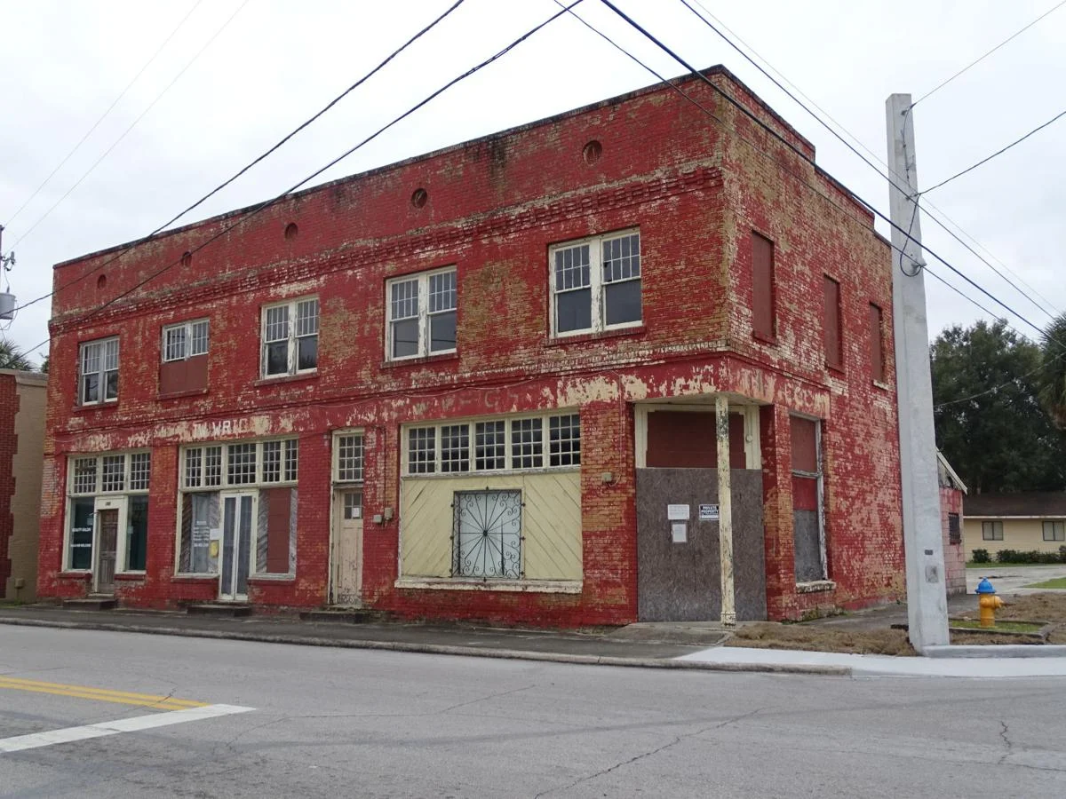 LAY OF THE LAND — The J.W. Wright Building at the corner of Voorhis and Clara avenue was once a hub for the African-American community in DeLand. Today, it sits in disrepair. BEACON PHOTO/ELI WITEK