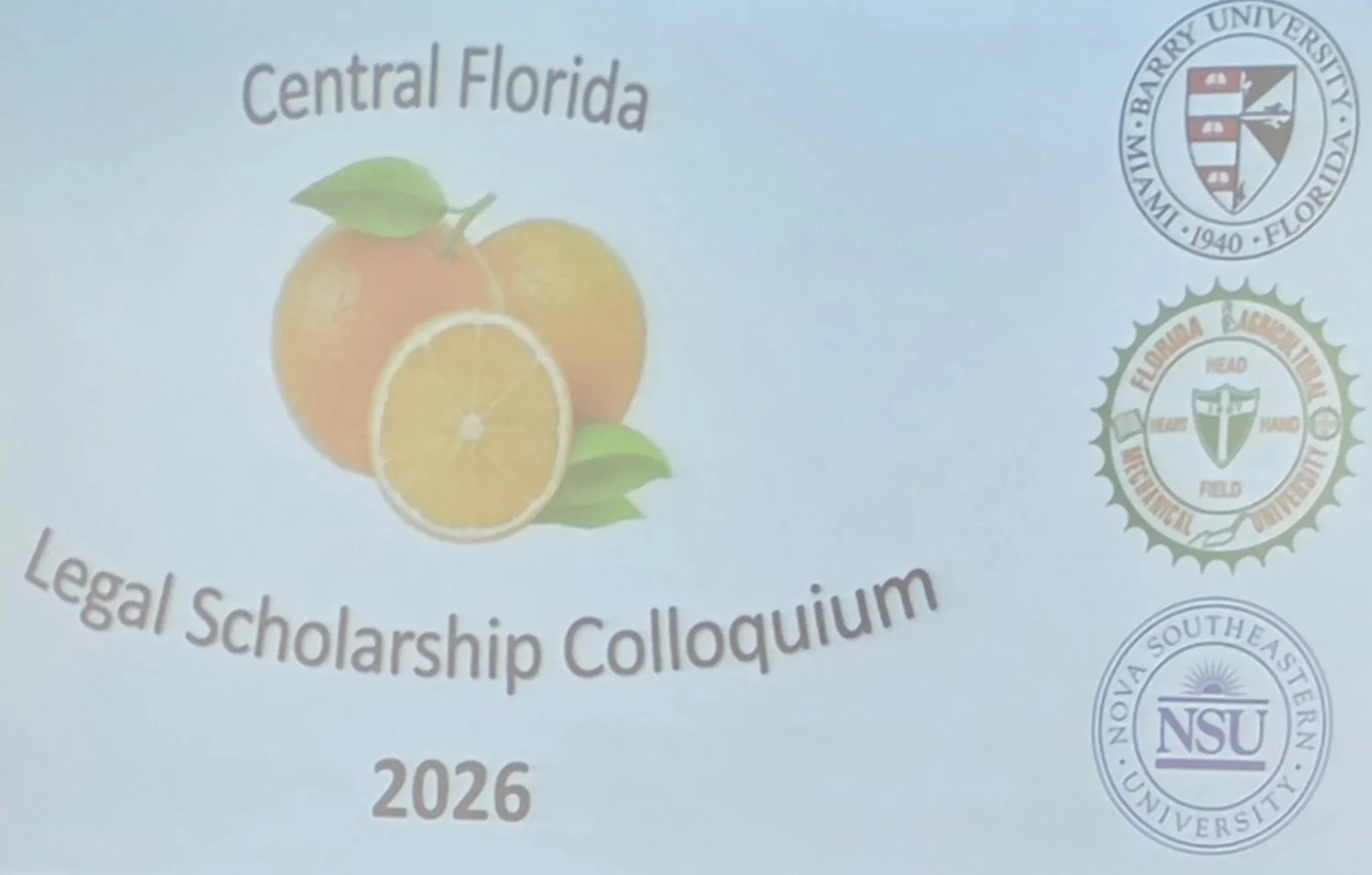 Barry University School of Law Hosts Inaugural Central Florida Legal Scholarship Colloquium