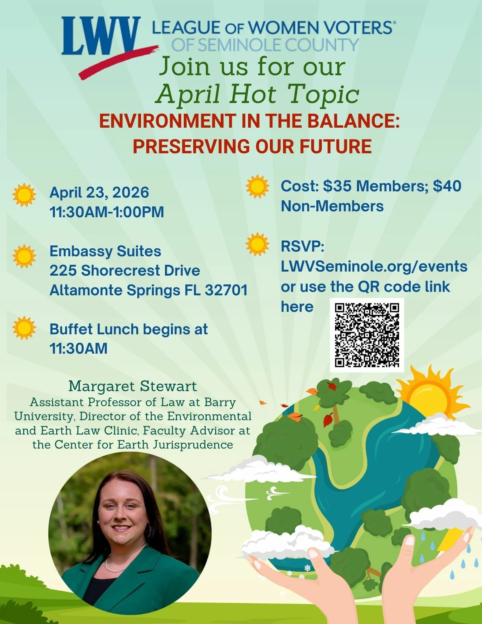 Hot Topic: Environment in the Balance - Preserving our Future (Luncheon)