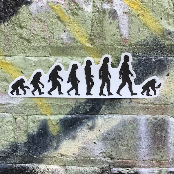 Dumbed Down Sticker by Chris Blake Chappell