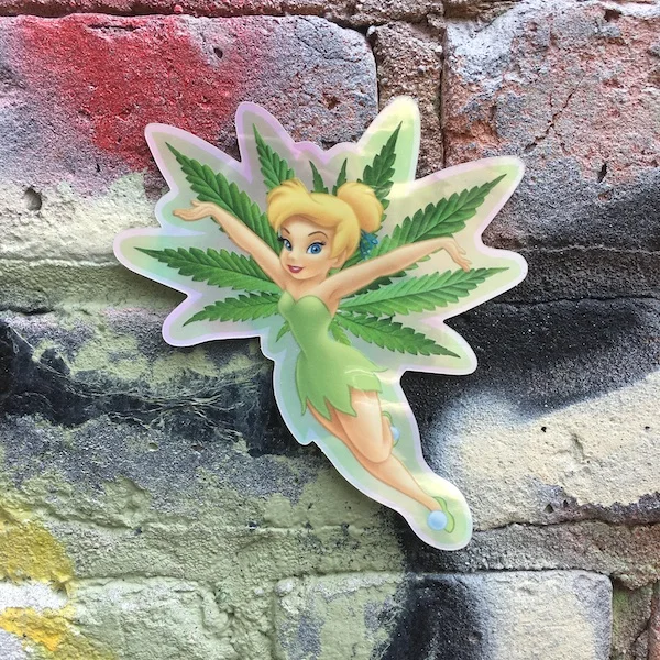 The Green Fairy Holographic Sticker by Chris Blake Chappell
