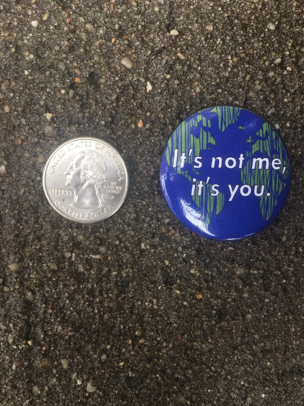 "It's Not Me" Button by Chris Blake Chappell