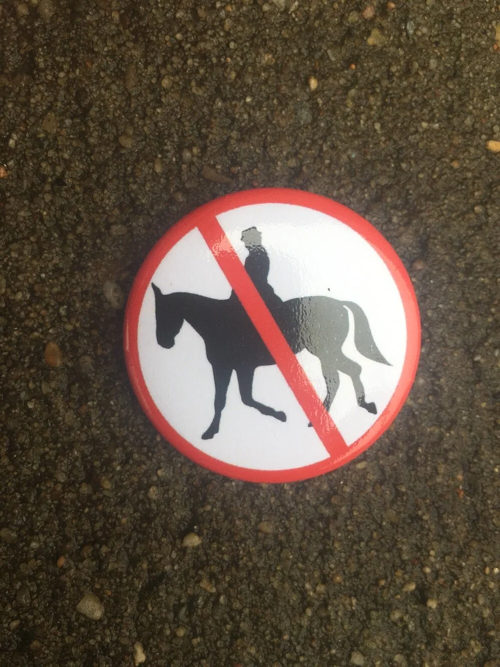 "No Wankers" Button by Chris Blake Chappell