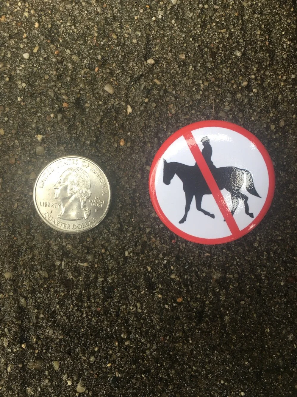 "No Wankers" Button by Chris Blake Chappell