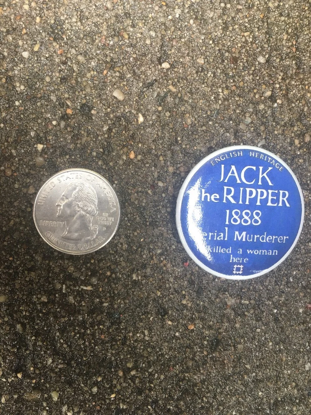 "Jack The Ripper" Button by Chris Blake Chappell