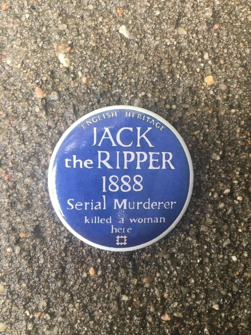 "Jack The Ripper" Button by Chris Blake Chappell