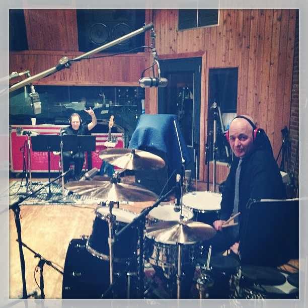 Kinky Boots Original Cast Recording - At the studio with Mike (bass) and Sammy (drums)