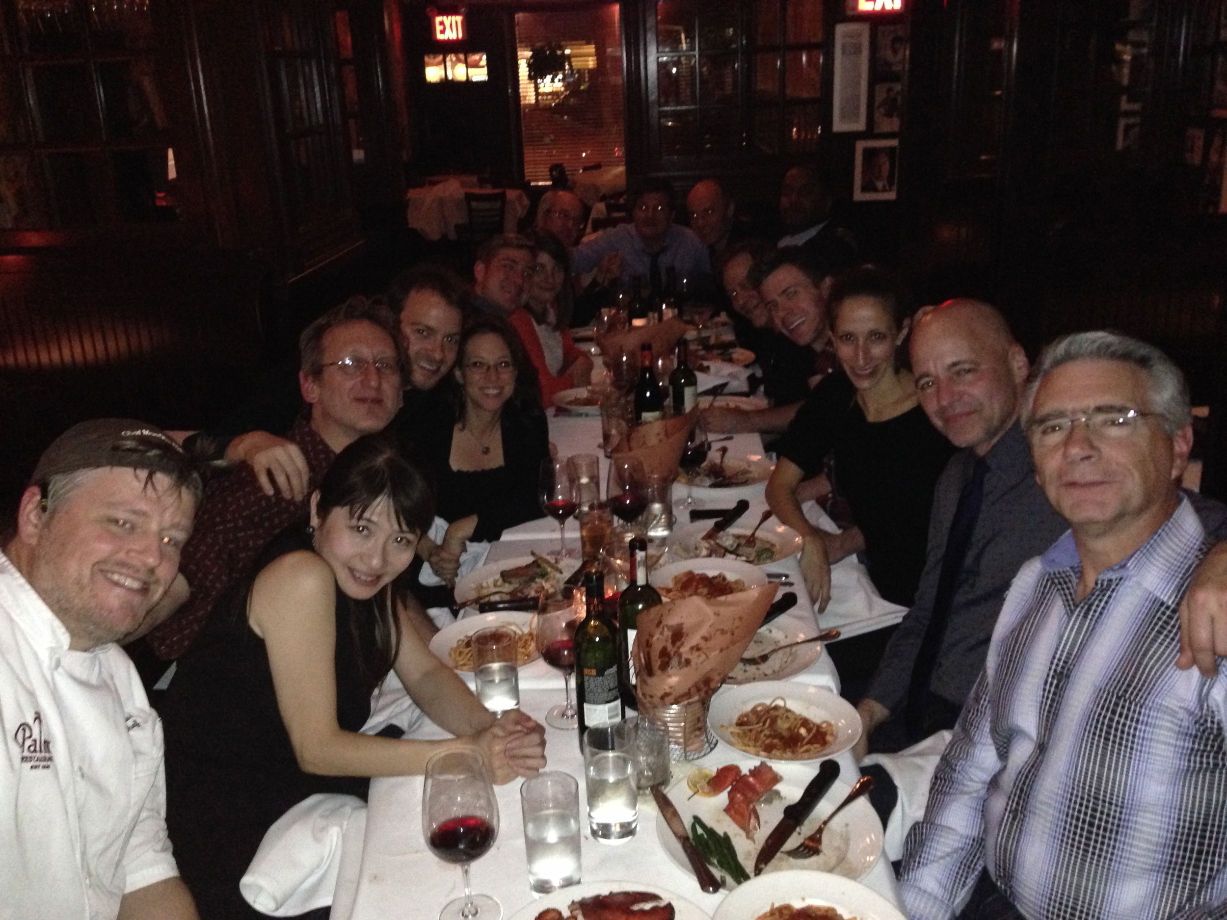 Kinky Boots band dinner at the Palm Too.