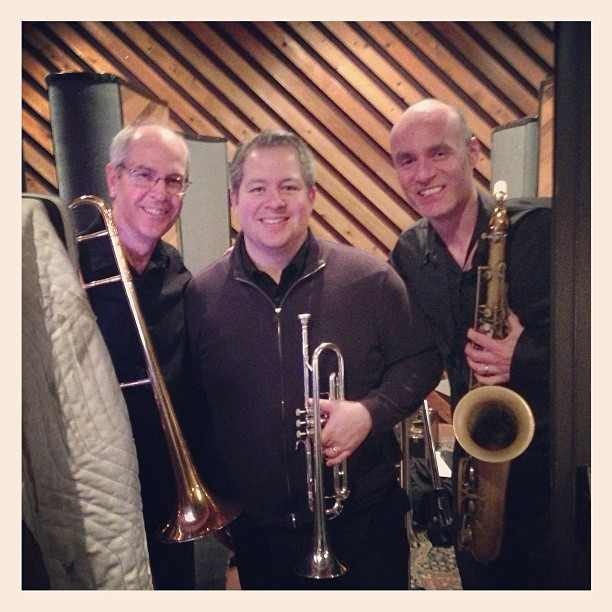 Original Cast Recording - Keith (trombone), James (trumpet) and Dan (reeds)