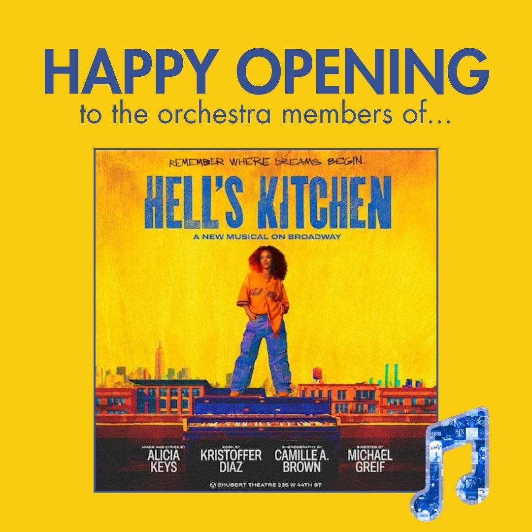 A big shout out to the musicians, crew, cast, and company of @hellskitchenbway, which is opening tonight at the Shubert Theatre. Have an incredible opening! #BroadwayMusicians ⁠
⁠
Lily Ling &ndash; Conductor/Keyboard 1⁠
John Yun &ndash; Keyboard 3/As