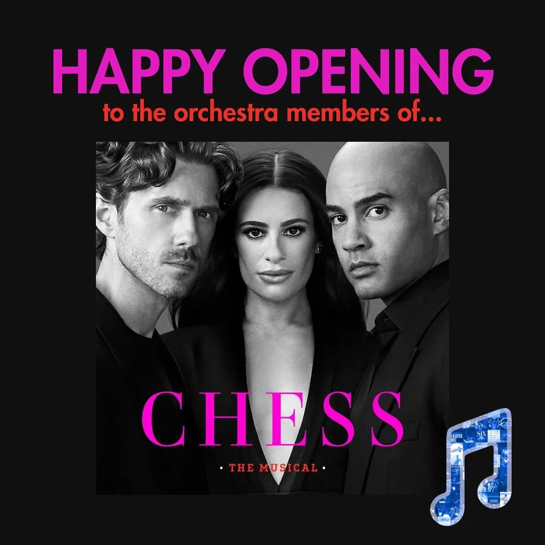 Happy Opening to the orchestra, cast, and crew of Chess! @chessbway