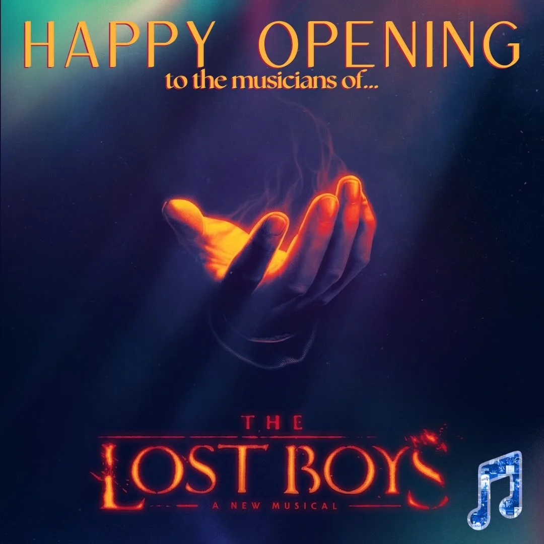 Happy Opening to the musicians, cast, and crew of The Lost Boys!
@lostboysmusical @broadwaymusicians #openingnight 

https://www.broadwaymusicians.com/the-lost-boys