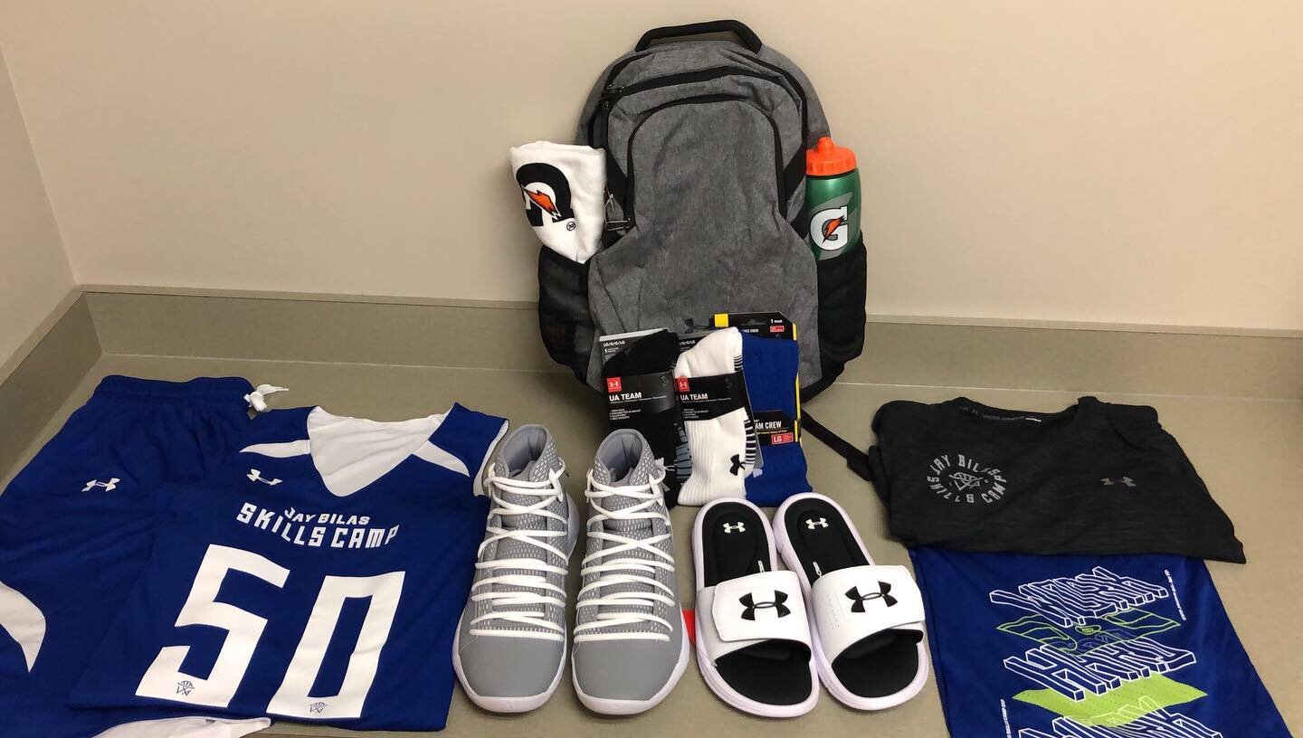 Campers!!! Check out what&rsquo;s waiting for you tomorrow. Big shout out to @underarmour and @gatorade for this gear!
