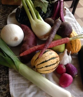 Use a variety of seasonal fresh, organic ingredients if possible for a healthy dish