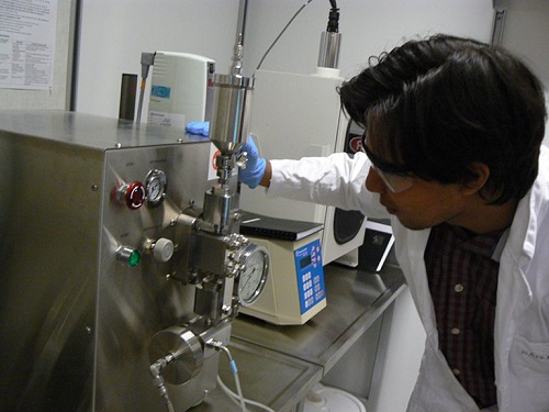 Destruction of microbial cells in wastewater/biosolids samples is achieved at high pressures prior anaerobic digestion