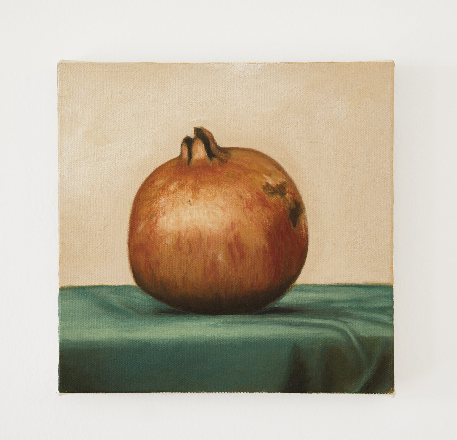 Pomegranate, 2020. Oil on canvas. 7.5 x 7.5"