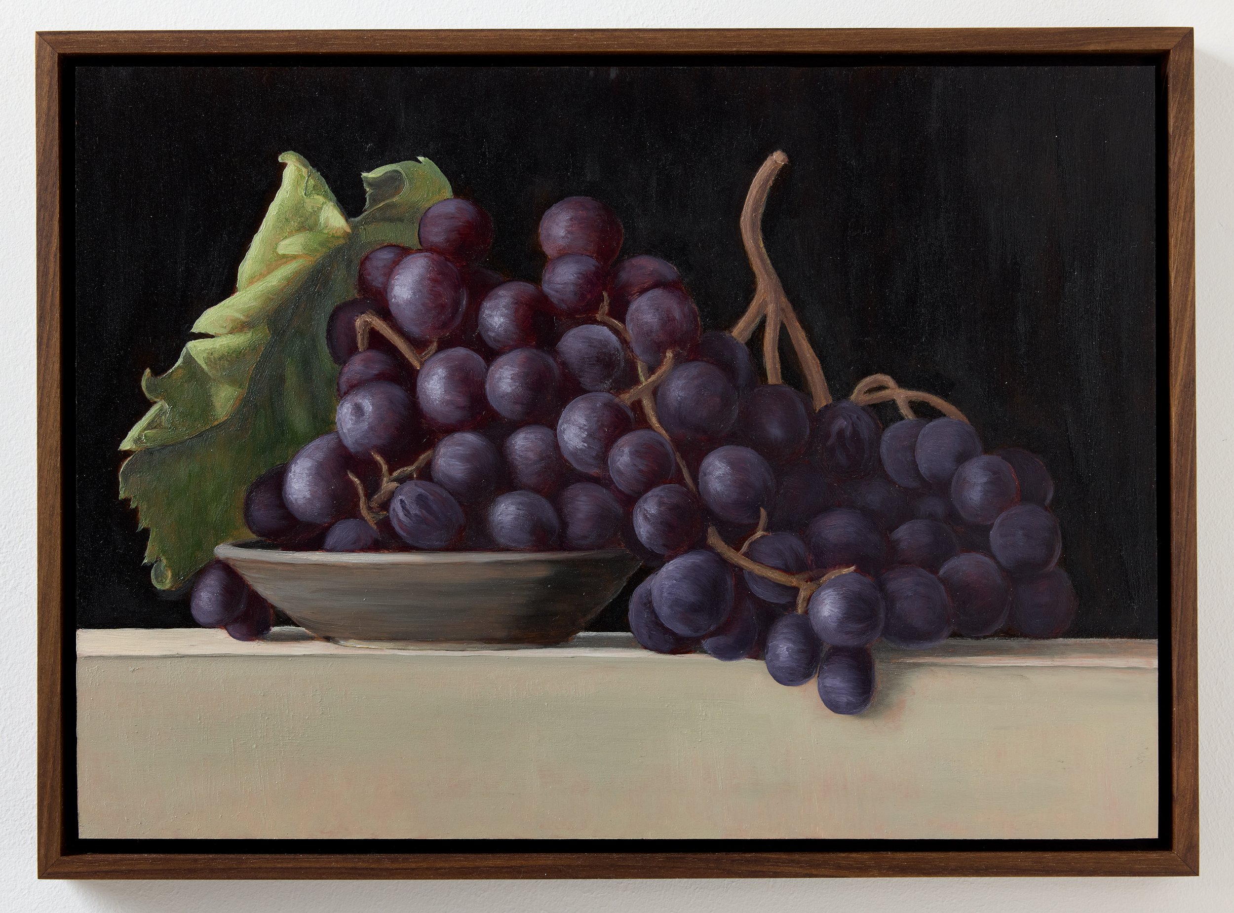 Grapes, 2022. Oil on copper panel. 10 x 14"