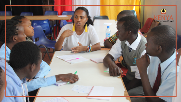 (Sue from Ladies in Helmets engaging with students during a speed coaching session)