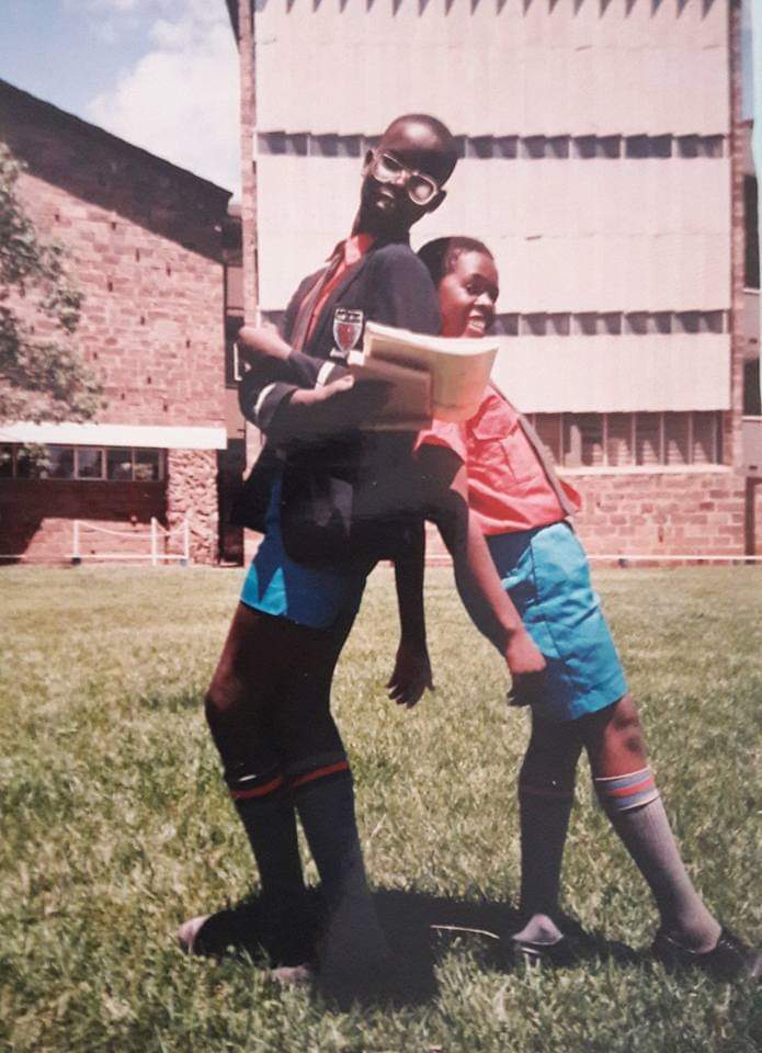 Left: Ken as a student at Starehe Boys Centre
