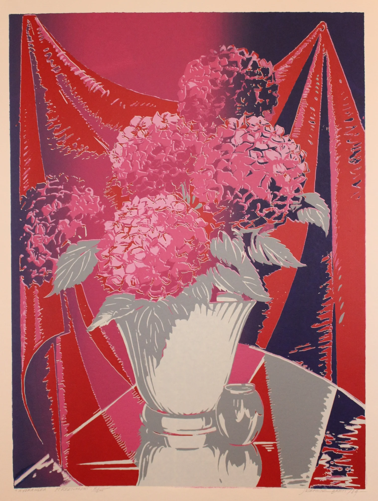 Hydrangeas (screenprint)