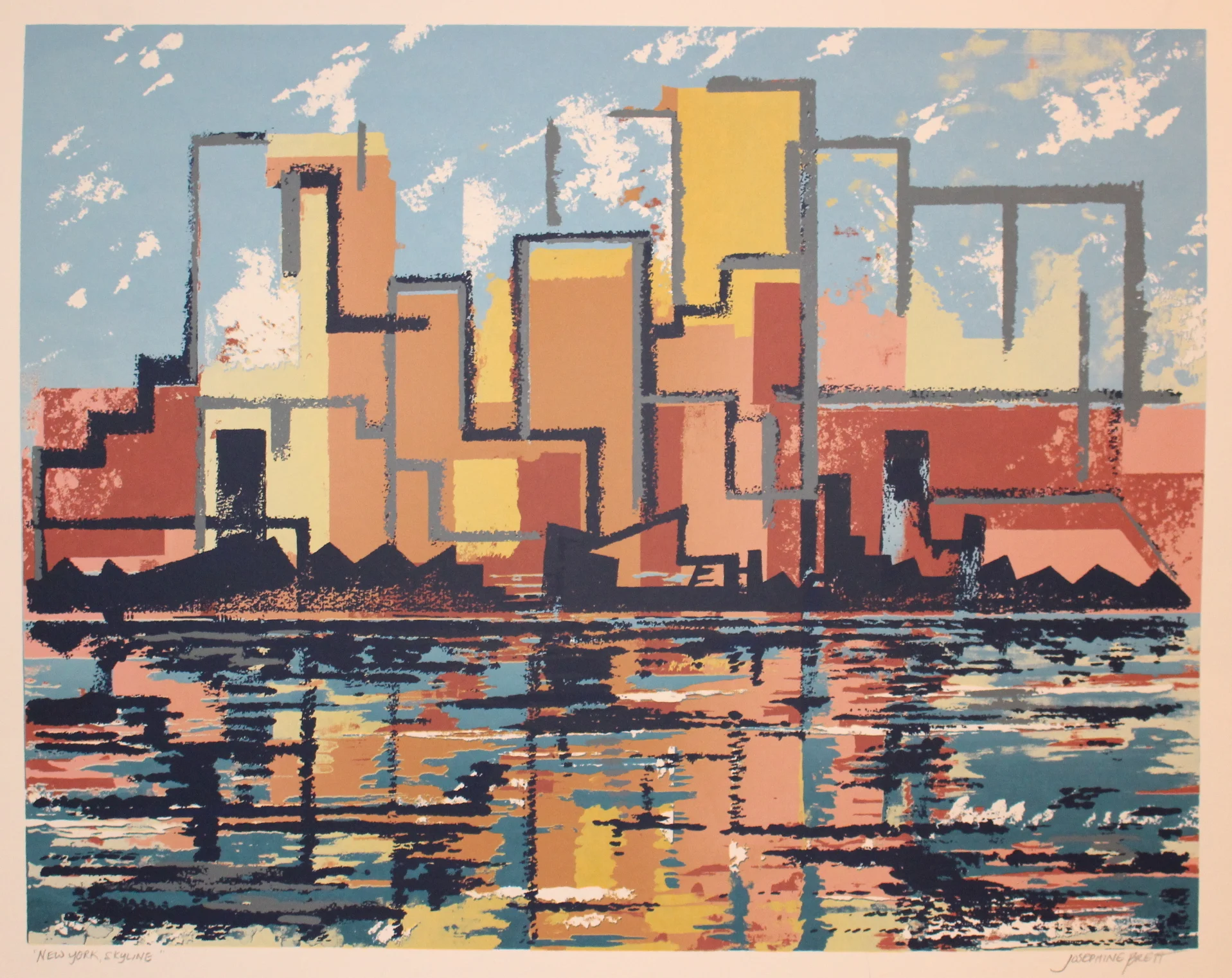 New York Skyline (screenprint)