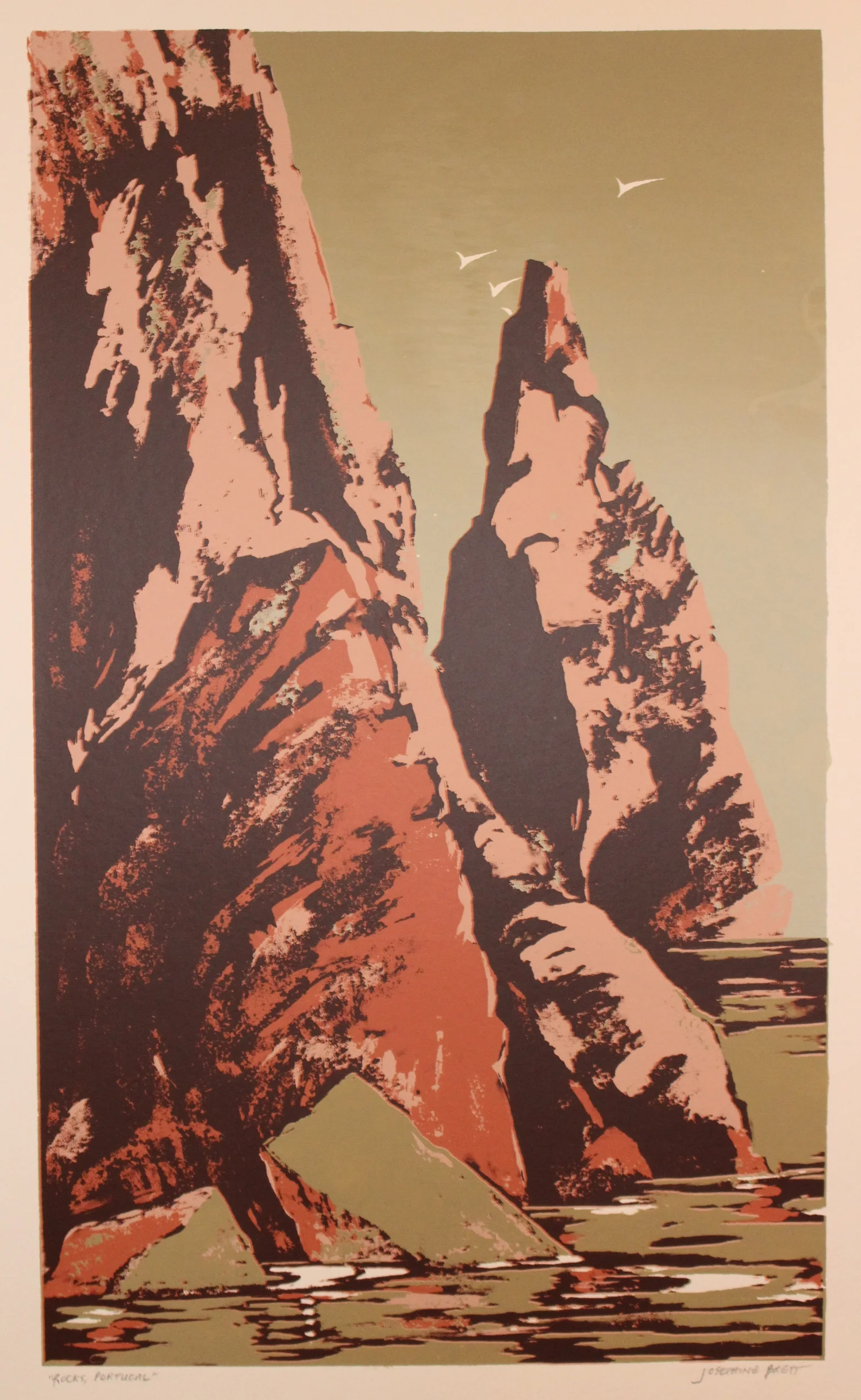 Rocks, Portugal (screenprint)