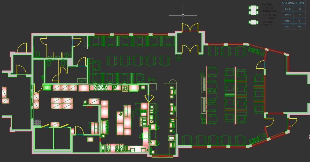  2D Floor Plan generated from AutoCAD Plant-3D data model