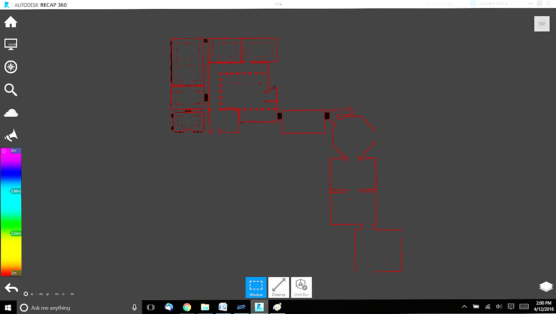 point cloud data basis for 2D Floor plan