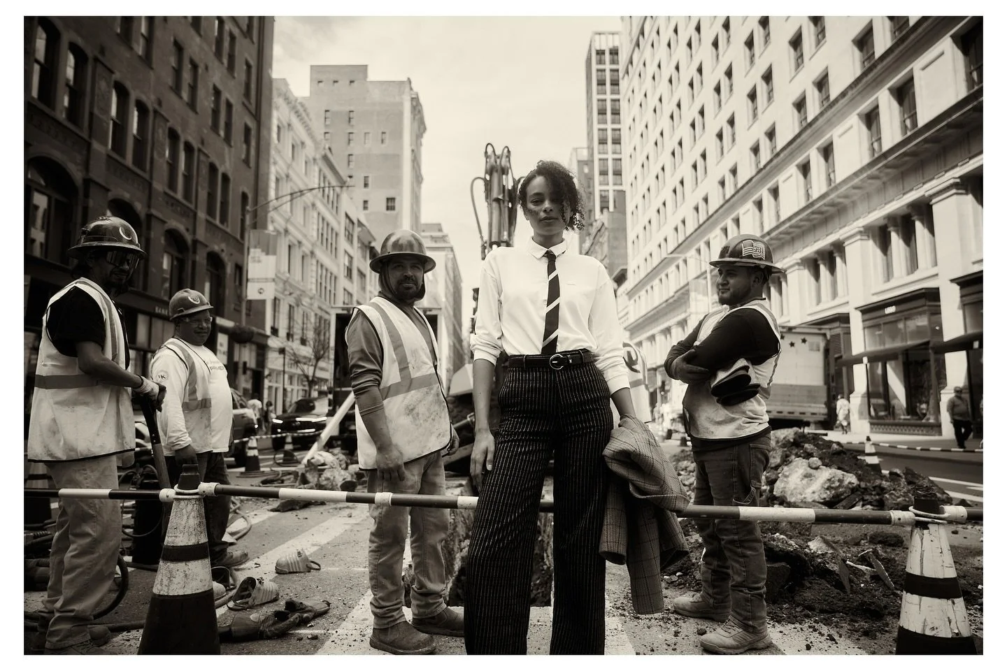 There&rsquo;s only two season in New York winter and construction. @sarahcnl on site 👷🏽&zwj;♀️