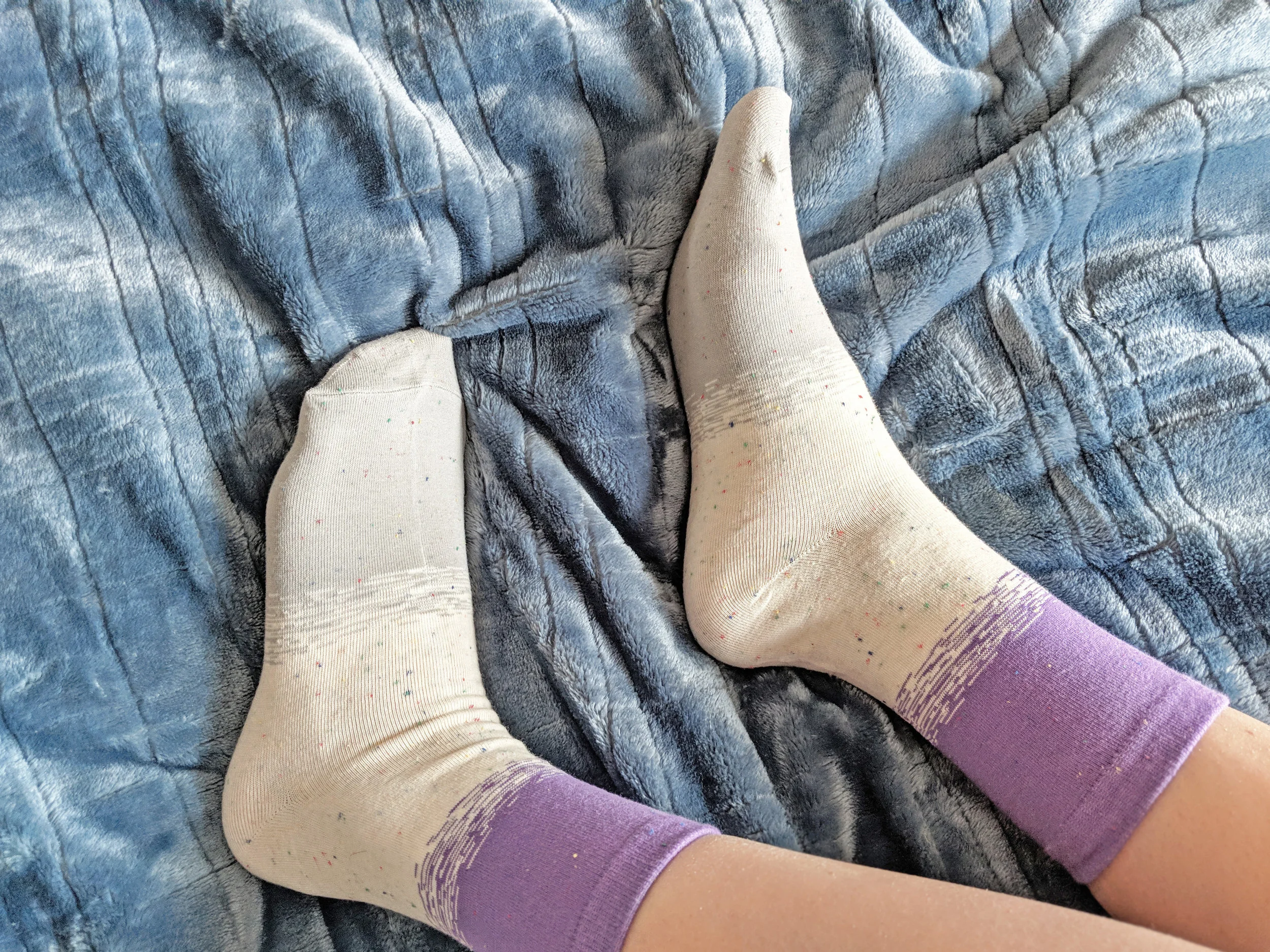 Cozy and comfy, lounging around with Sockamore socks - Photo Credit: The Sock Review