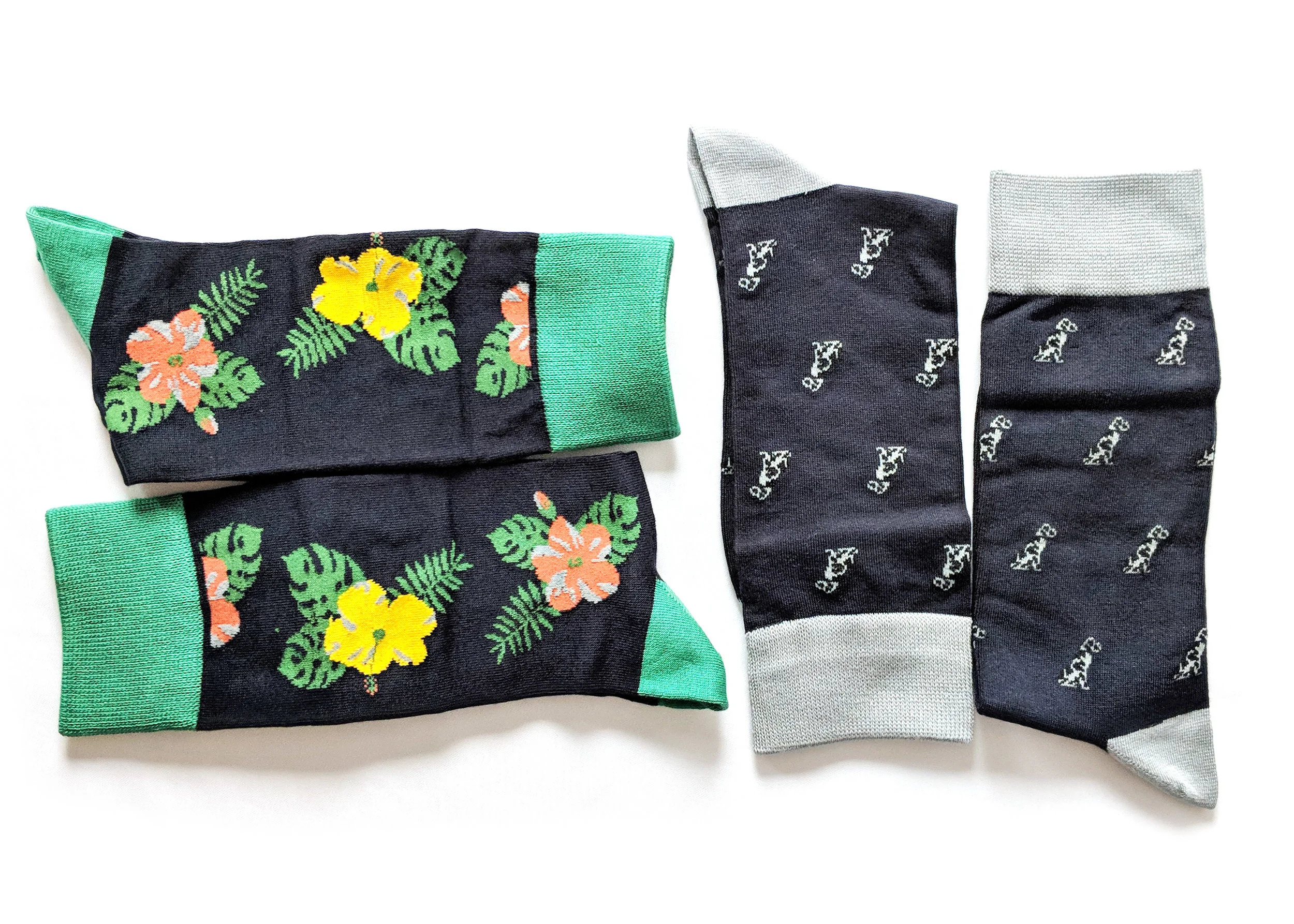 Two pair from the men's collection, The Dapper Collection - Photo Credit: The Sock Review