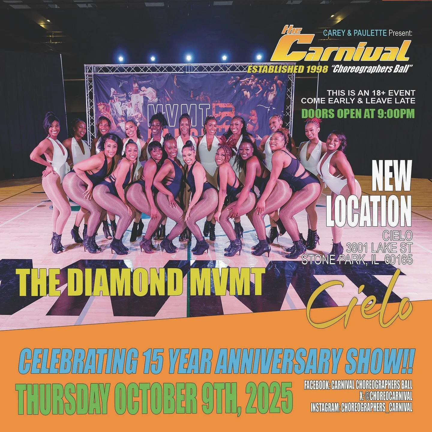 And the countdown begins&hellip; 

⏳ 7 days until @choreographers_carnival ! Super excited to hit the stage again&mdash;last time we had a BALL, this time we turning it up even more.