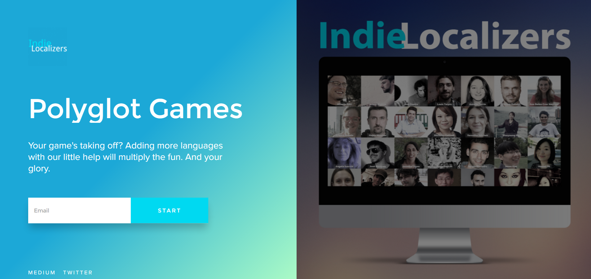 Our little signup page: http://indielocalizers.rightclick.io