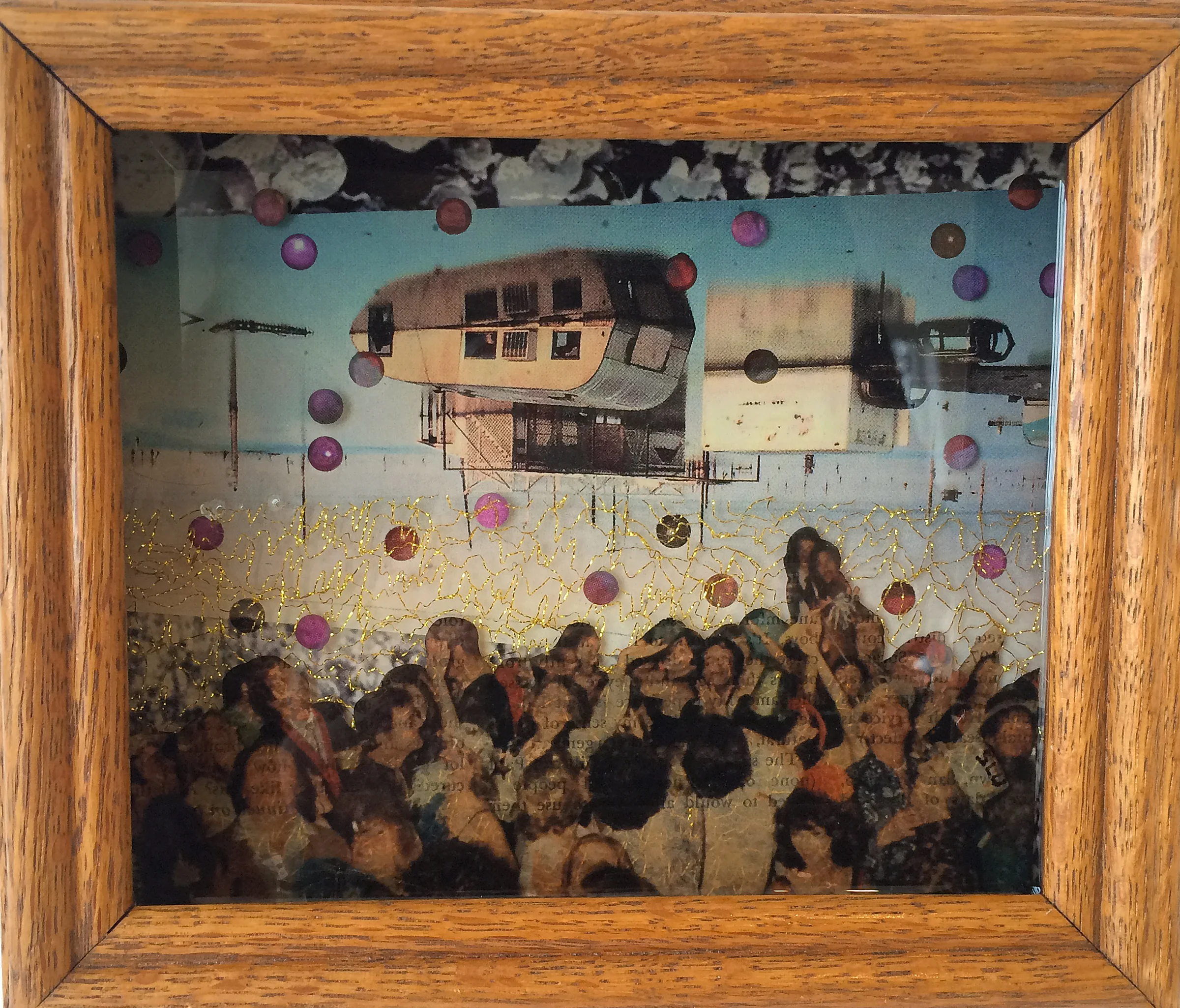 Take From Me My Lace, 2015, Found objects/mixed media