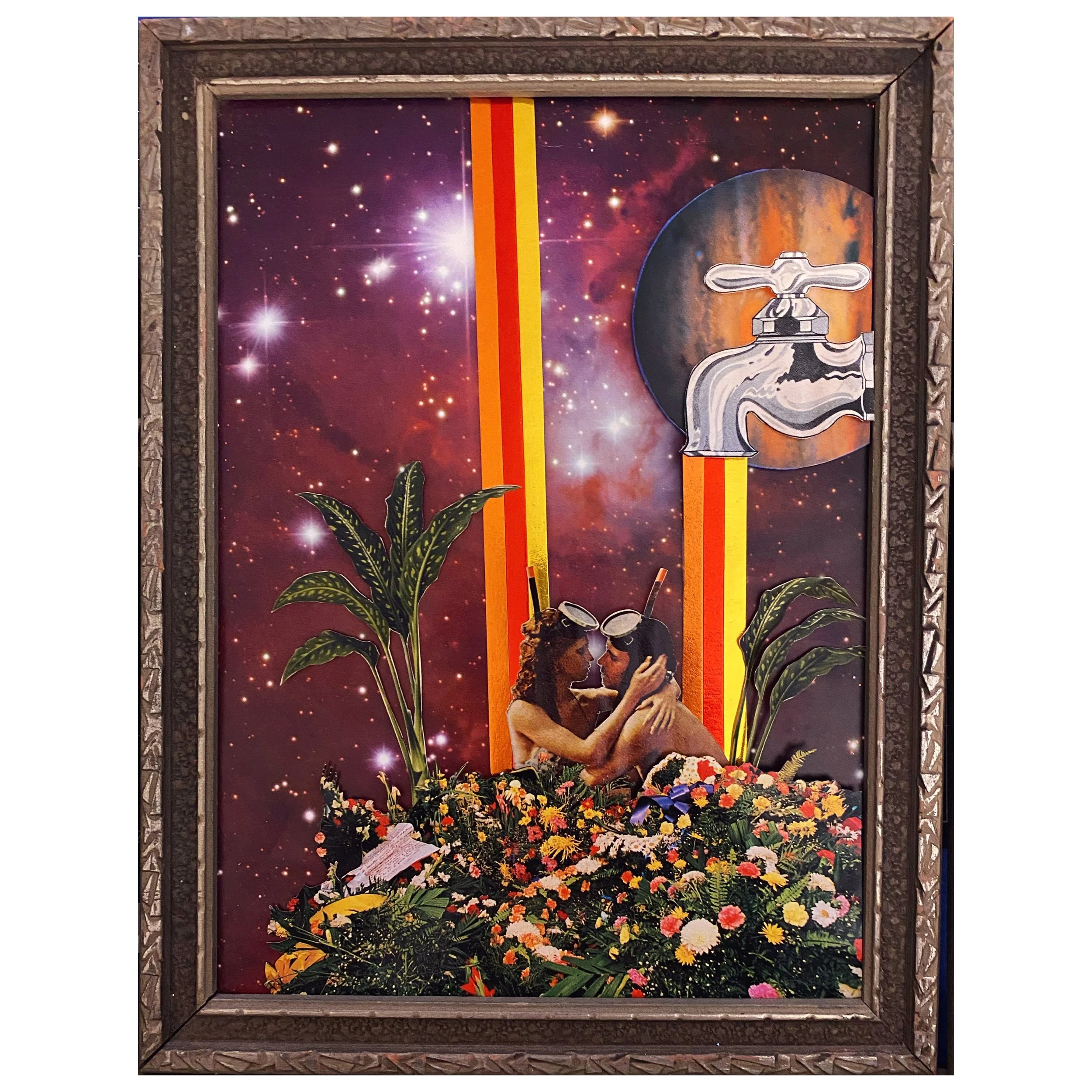 Lovers Lagoon, Mixed Media/Found Objects, 2021