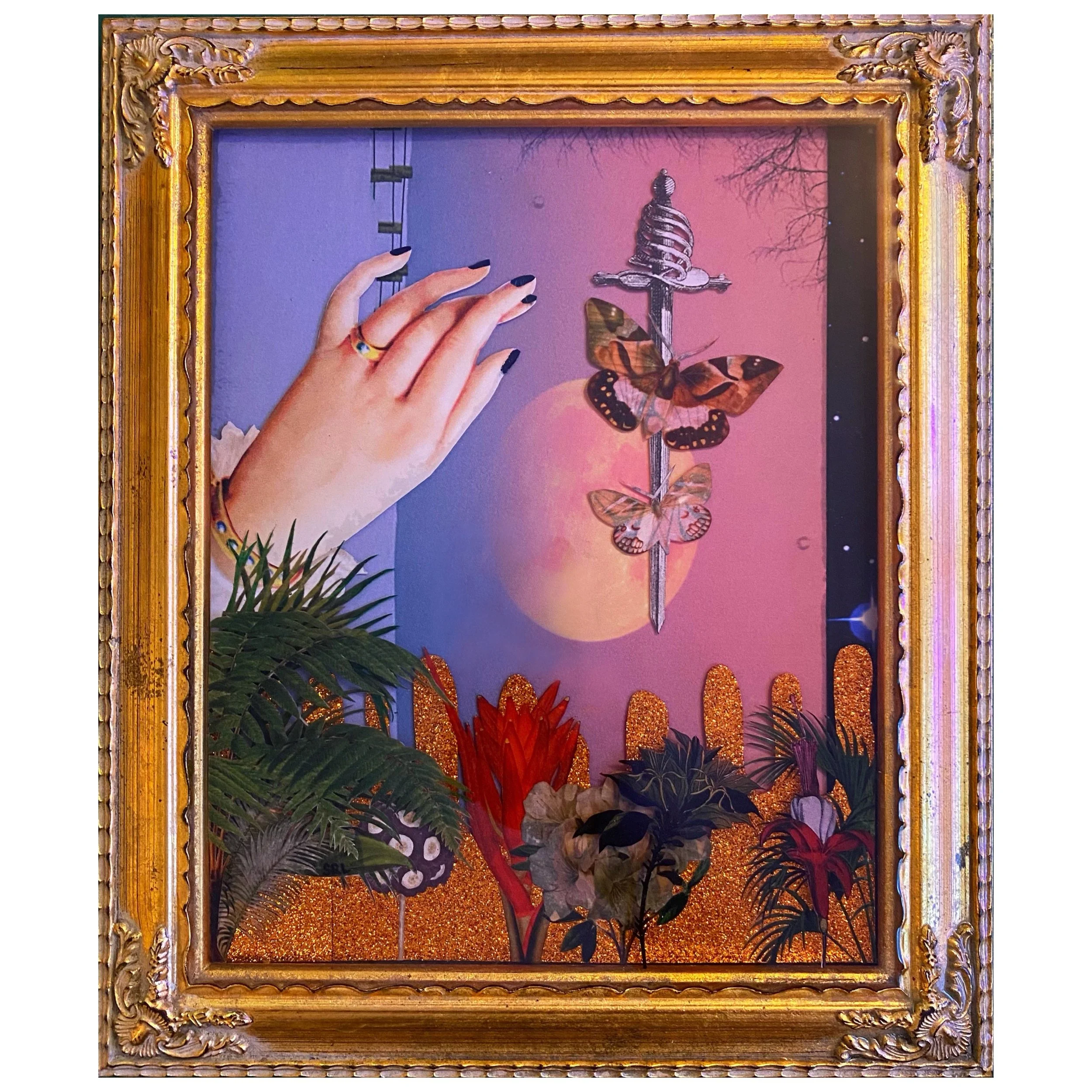 Moon Child, Mixed Media/Found Objects, 2021